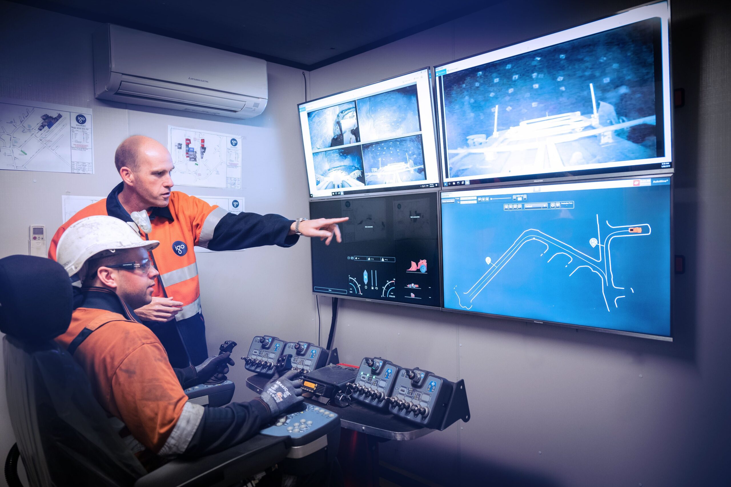 Barminco successfully pilots Remote Operations Centre – BROC • Remote operations onsite at Nova scaled